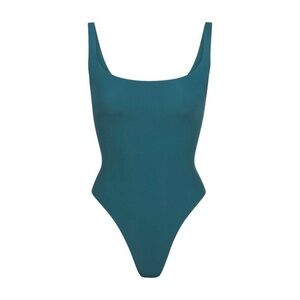 SKIMS fits everybody square neck bodysuit sleeveless like new htf color teal 3X